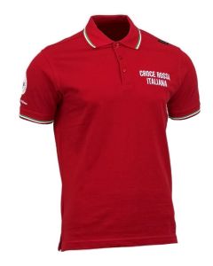 POLO M/C CRI 3 BOTT 0 ROSSO CRI 3XL